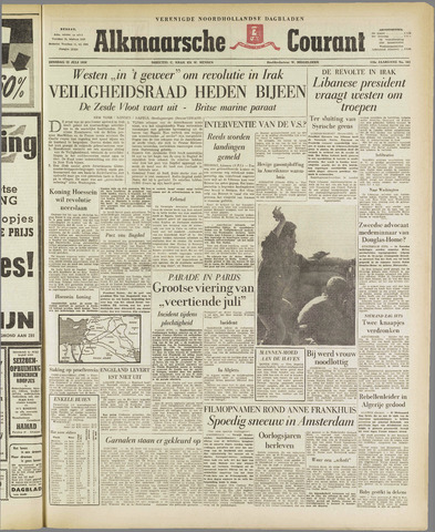 Alkmaarsche Courant 1958-07-15
