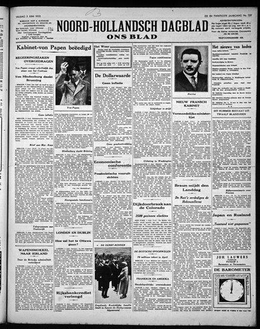 Noord-Hollandsch Dagblad : ons blad 1932-06-03