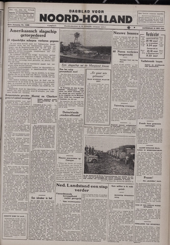 Dagblad Noord-Holland, Schager editie 1942-05-23