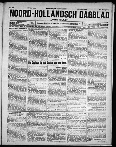 Noord-Hollandsch Dagblad : ons blad 1925-08-13