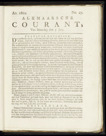 Alkmaarsche Courant 1802-07-05