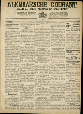 Alkmaarsche Courant 1932-01-04