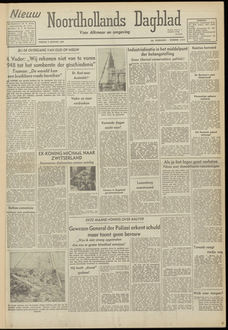 Nieuw Noordhollandsch Dagblad : voor Alkmaar en omgeving 1948-01-02