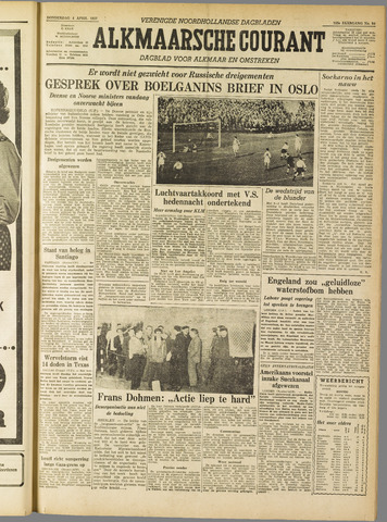 Alkmaarsche Courant 1957-04-04