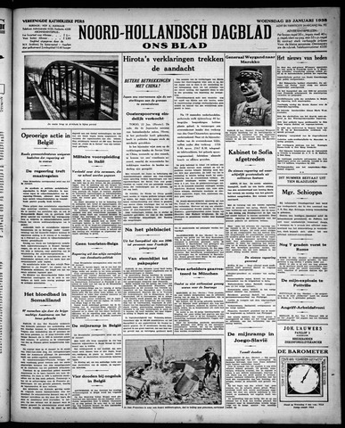 Noord-Hollandsch Dagblad : ons blad 1935-01-23