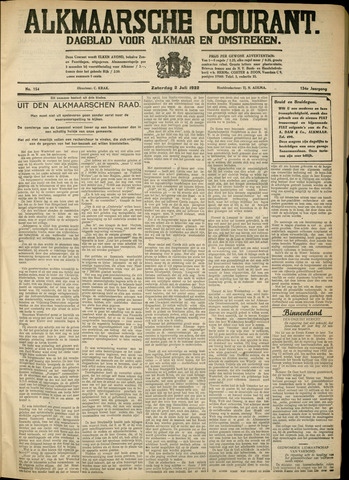 Alkmaarsche Courant 1932-07-02