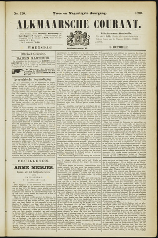 Alkmaarsche Courant 1890-10-08