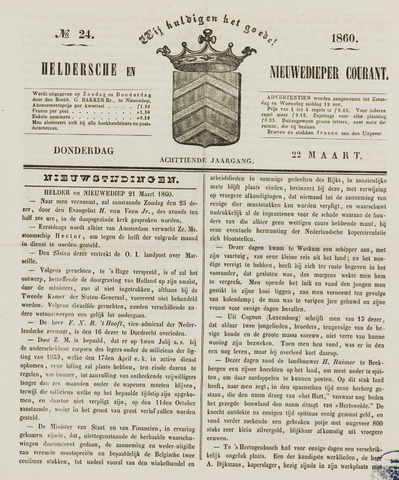 Heldersche en Nieuwedieper Courant 1860-03-22