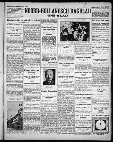 Noord-Hollandsch Dagblad : ons blad 1933-06-30