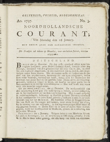 Noordhollandsche Courant 1797-01-16