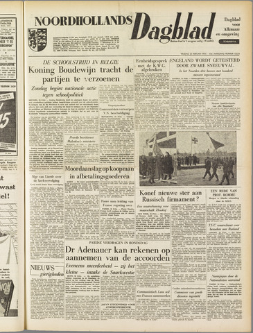 Noordhollands Dagblad : dagblad voor Alkmaar en omgeving 1955-02-25