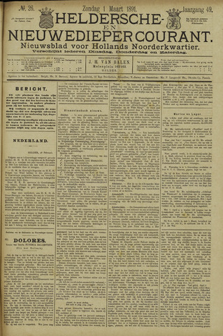 Heldersche en Nieuwedieper Courant 1891-03-01