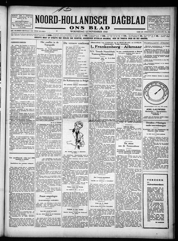Noord-Hollandsch Dagblad : ons blad 1930-11-12