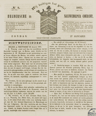 Heldersche en Nieuwedieper Courant 1861-01-27