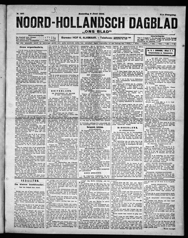 Noord-Hollandsch Dagblad : ons blad 1923-06-09
