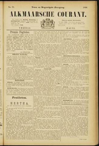 Alkmaarsche Courant 1890-06-27