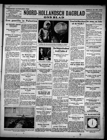 Noord-Hollandsch Dagblad : ons blad 1936-05-26