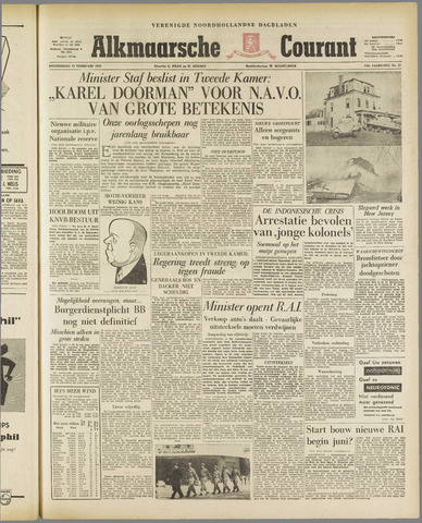 Alkmaarsche Courant 1958-02-13