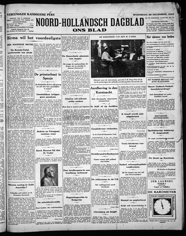 Noord-Hollandsch Dagblad : ons blad 1932-12-28