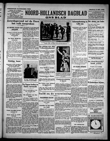 Noord-Hollandsch Dagblad : ons blad 1936-05-08