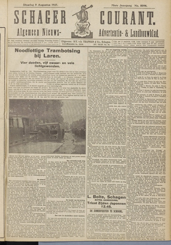 Schager Courant 1927-08-09