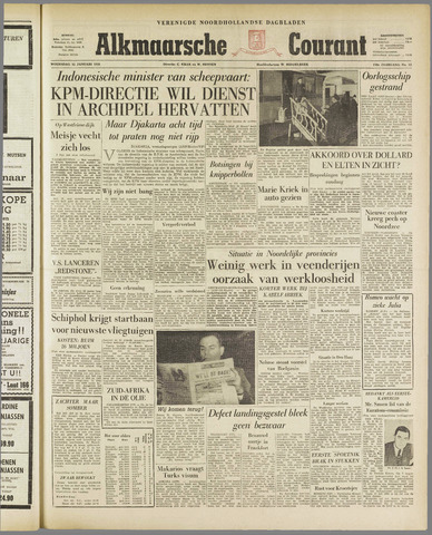 Alkmaarsche Courant 1958-01-15