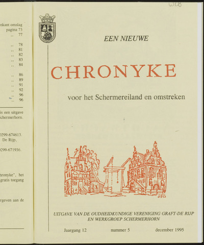 Een Nieuwe Chronyke van het Schermereiland - Graft-de Rijp en Schermer 1995-12-01