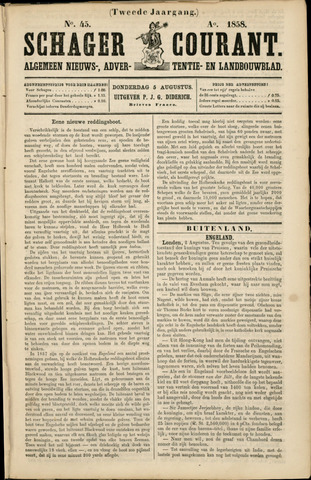 Schager Courant 1858-08-05
