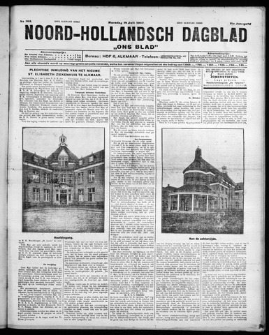 Noord-Hollandsch Dagblad : ons blad 1927-07-18