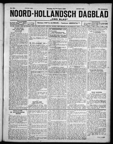 Noord-Hollandsch Dagblad : ons blad 1925-11-10