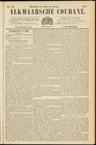Alkmaarsche Courant 1904-11-09