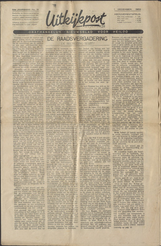 Uitkijkpost : nieuwsblad voor Heiloo e.o. 1950-12-01