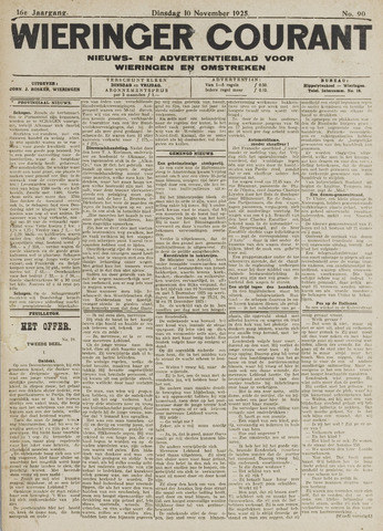 Wieringer courant 1925-11-10