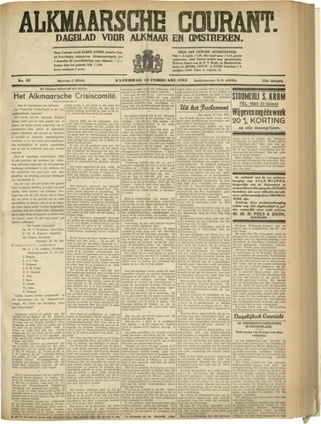 Alkmaarsche Courant 1932-02-13