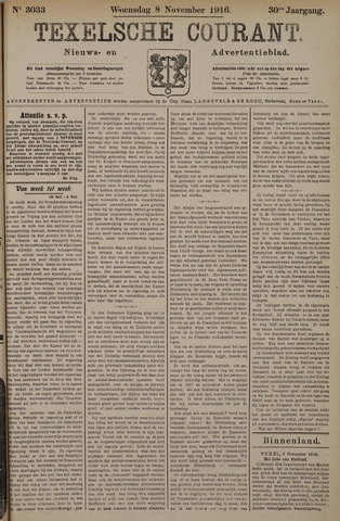 Texelsche Courant 1916-11-09