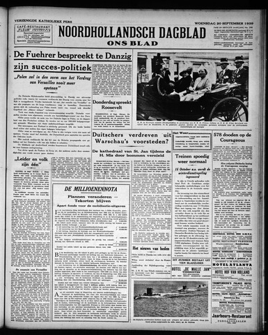 Noord-Hollandsch Dagblad : ons blad 1939-09-20