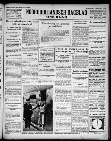 Noord-Hollandsch Dagblad : ons blad 1939-04-12