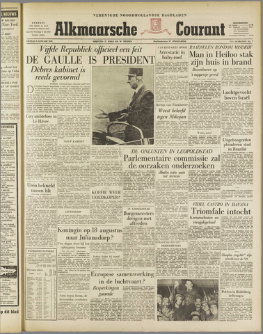 Alkmaarsche Courant 1959-01-09