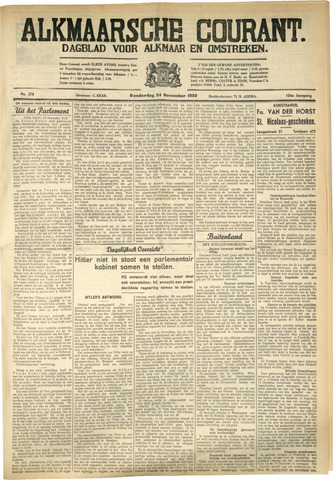 Alkmaarsche Courant 1932-11-24
