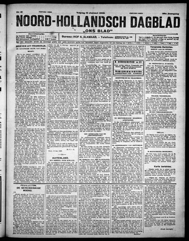 Noord-Hollandsch Dagblad : ons blad 1926-01-15