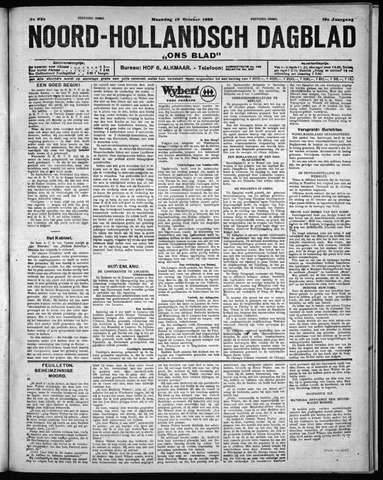 Noord-Hollandsch Dagblad : ons blad 1925-10-19