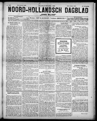 Noord-Hollandsch Dagblad : ons blad 1927-12-03