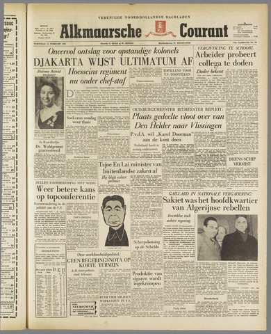 Alkmaarsche Courant 1958-02-12