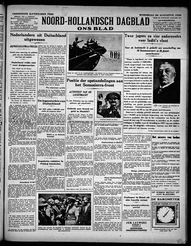 Noord-Hollandsch Dagblad : ons blad 1936-08-26