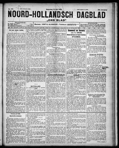 Noord-Hollandsch Dagblad : ons blad 1928-06-13