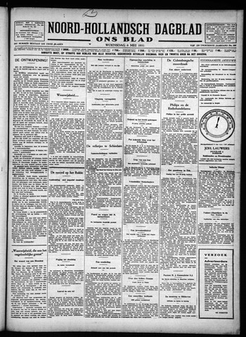 Noord-Hollandsch Dagblad : ons blad 1931-05-06