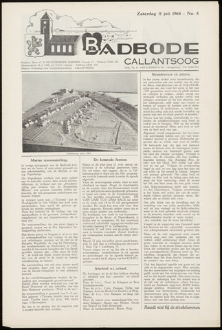 Badbode voor Callantsoog 1964-07-11
