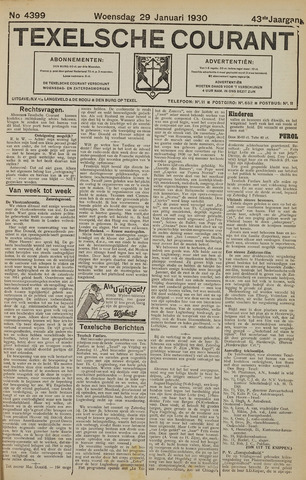 Texelsche Courant 1930-01-29