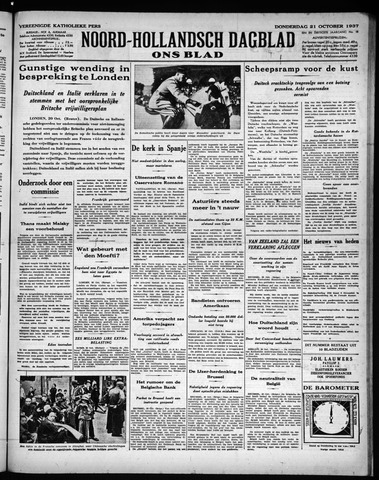 Noord-Hollandsch Dagblad : ons blad 1937-10-21