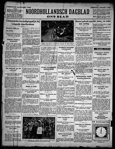 Noord-Hollandsch Dagblad : ons blad 1938-03-01